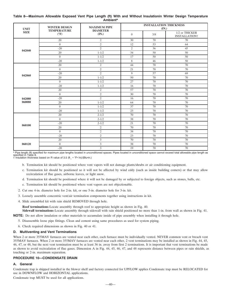 Bryant Deluxe 4 WAy Gas Furnase 355MAV User Manual | Page 40 / 60