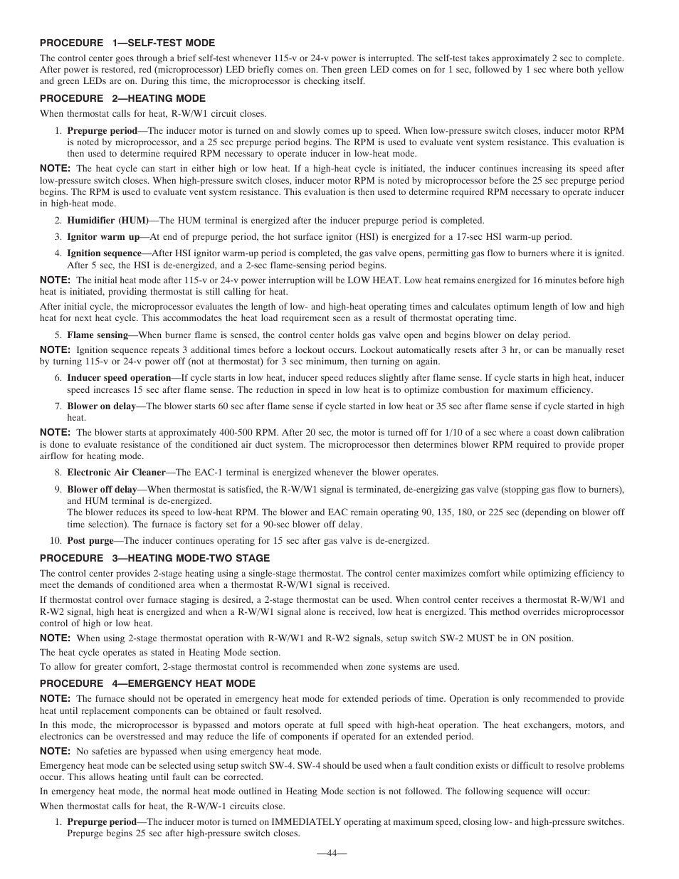 Bryant Deluxe 4 WAy Gas Furnase 355MAV User Manual | Page 44 / 60