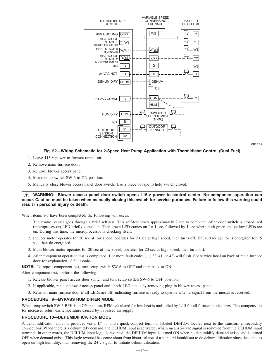 Bryant Deluxe 4 WAy Gas Furnase 355MAV User Manual | Page 47 / 60