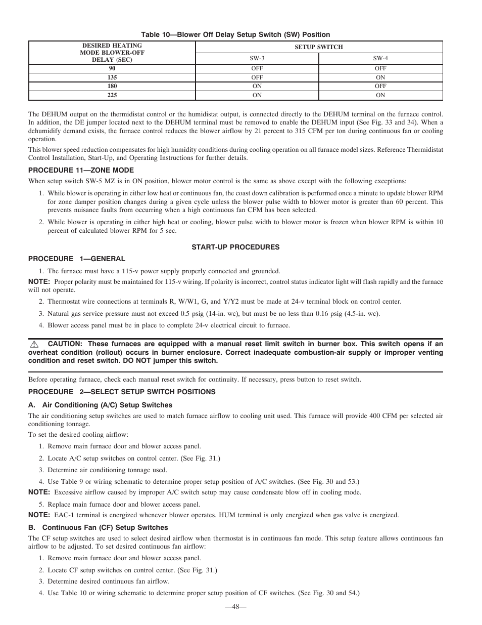 Bryant Deluxe 4 WAy Gas Furnase 355MAV User Manual | Page 48 / 60