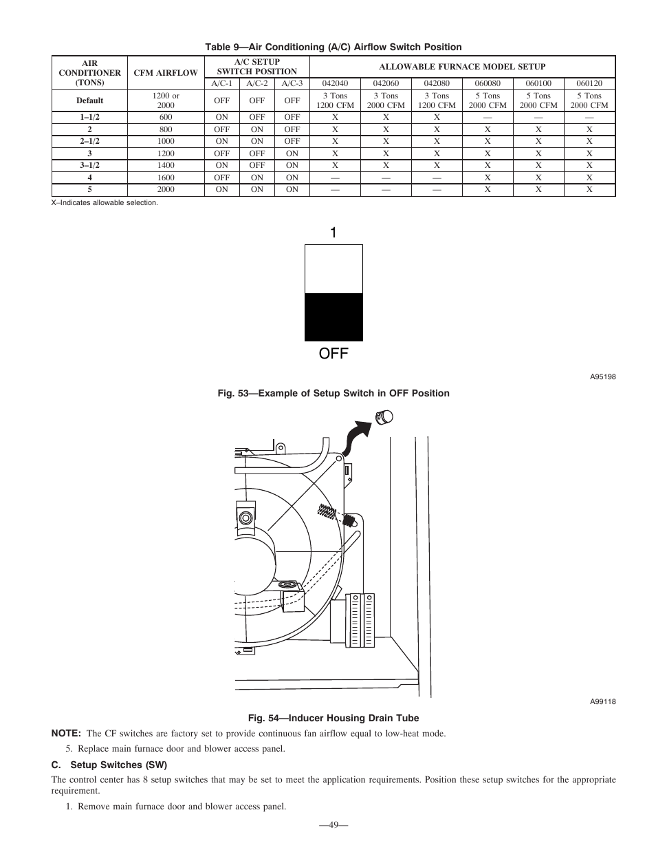 1off | Bryant Deluxe 4 WAy Gas Furnase 355MAV User Manual | Page 49 / 60