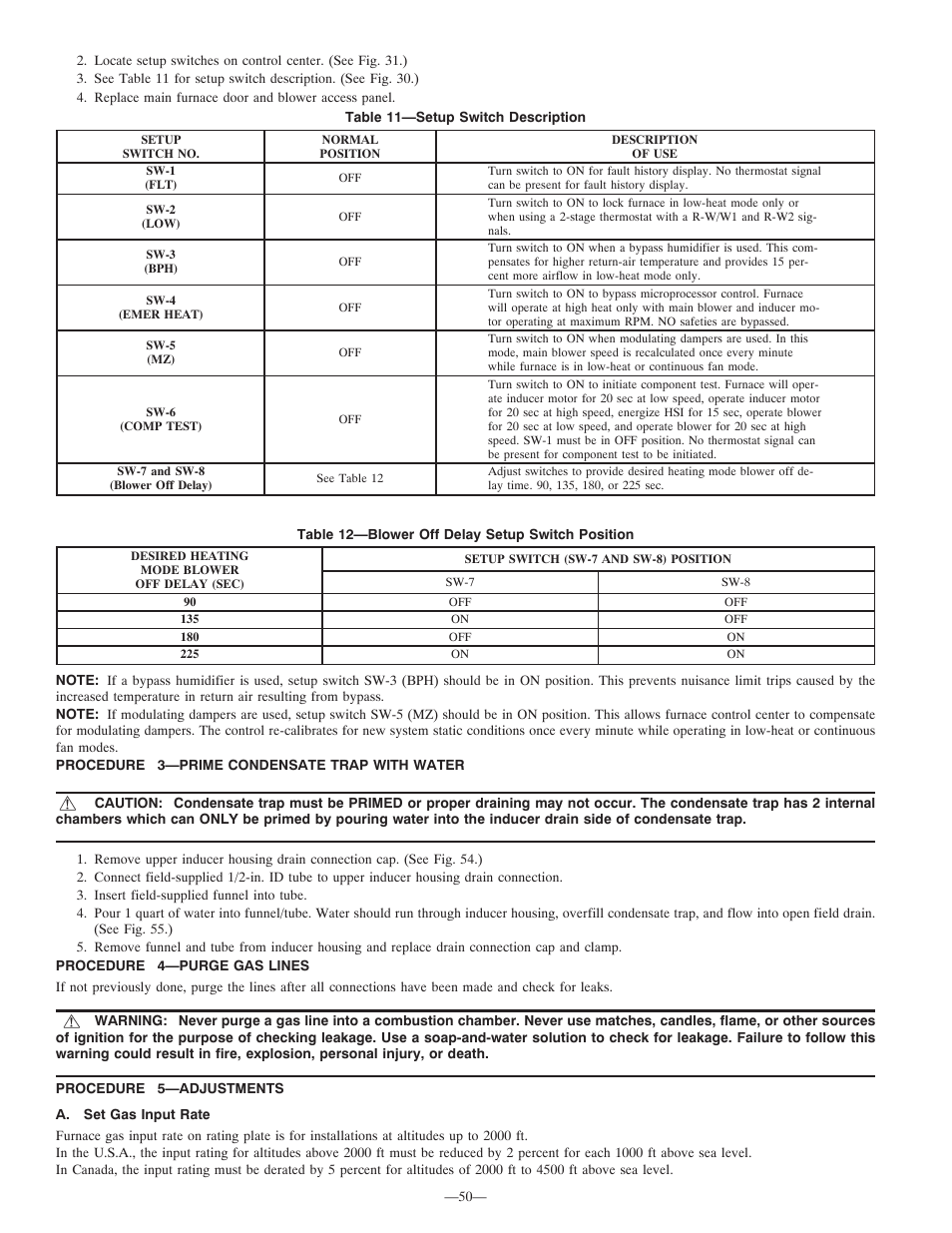 Bryant Deluxe 4 WAy Gas Furnase 355MAV User Manual | Page 50 / 60