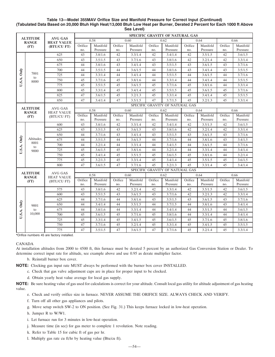 Bryant Deluxe 4 WAy Gas Furnase 355MAV User Manual | Page 54 / 60