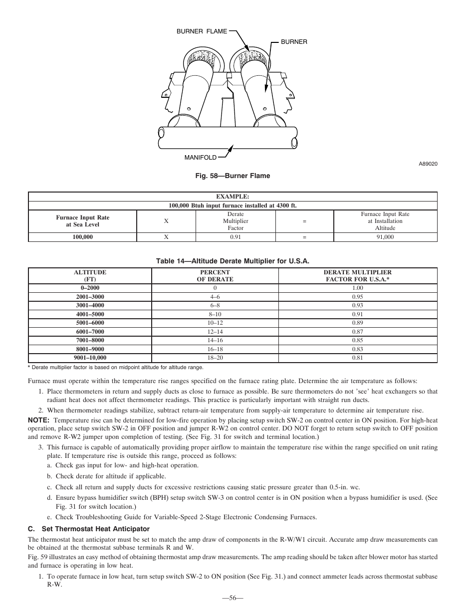 Bryant Deluxe 4 WAy Gas Furnase 355MAV User Manual | Page 56 / 60