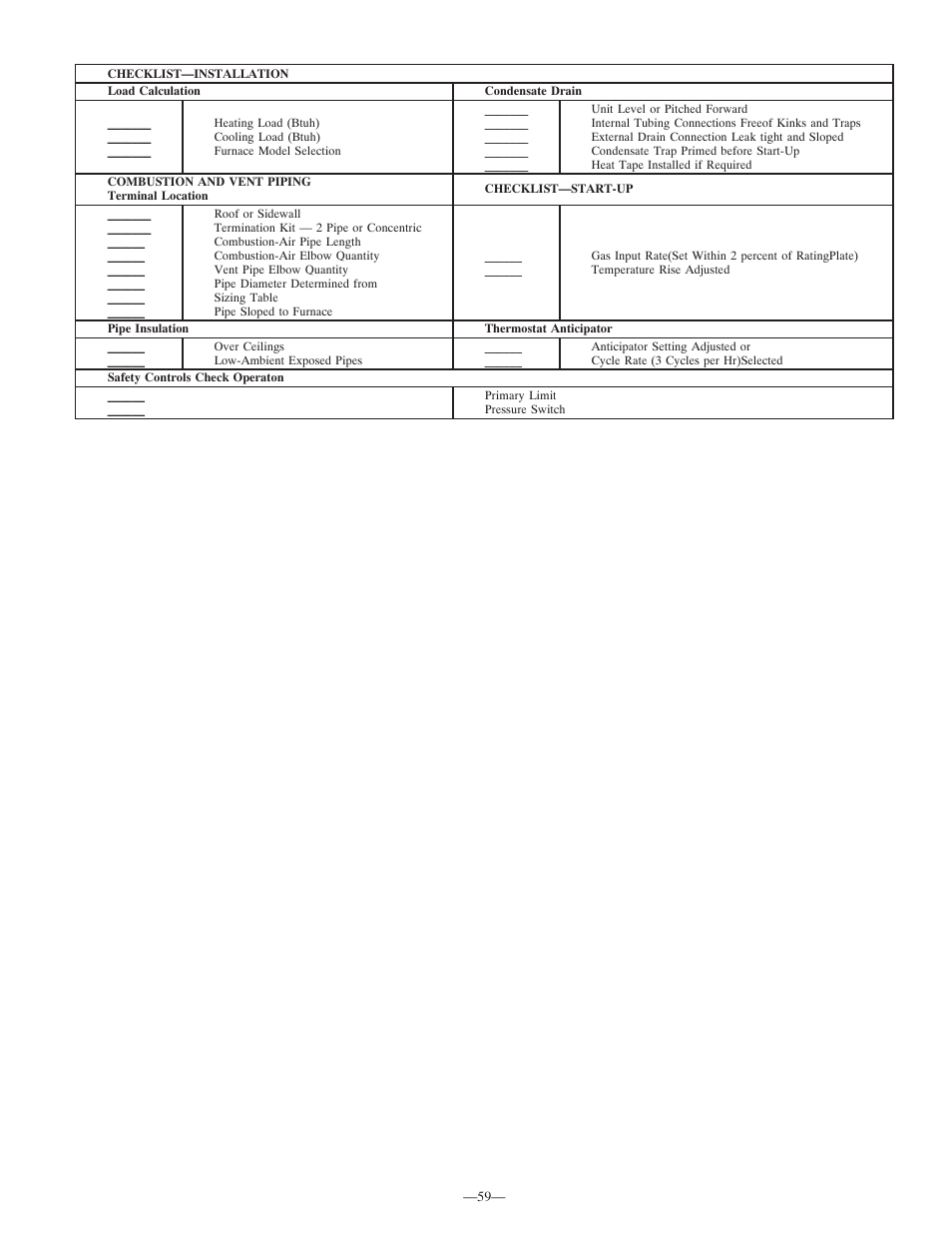 Bryant Deluxe 4 WAy Gas Furnase 355MAV User Manual | Page 59 / 60