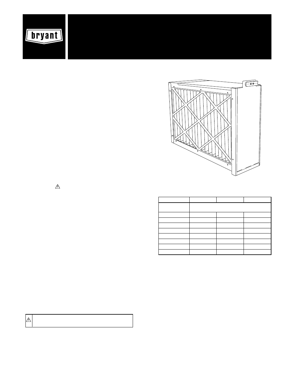 Bryant MACA User Manual | 4 pages