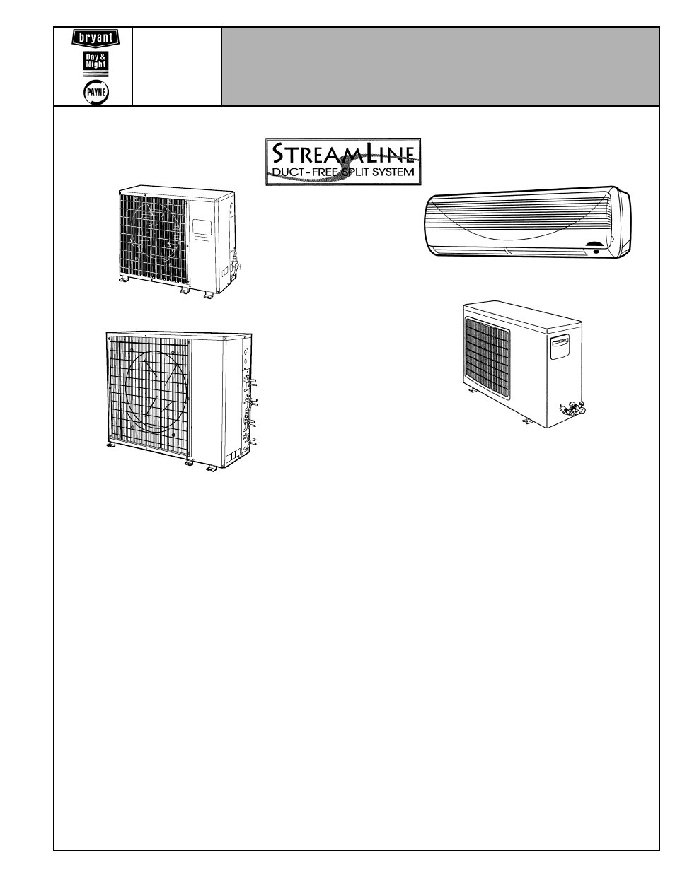 Bryant High Wall Duct-Free Split System 619E User Manual | 32 pages