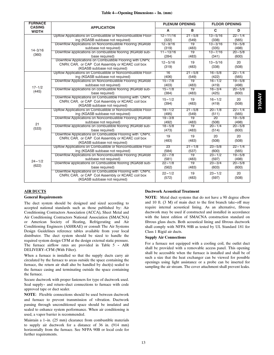 Bryant Series E/F 310AAV User Manual | Page 13 / 52