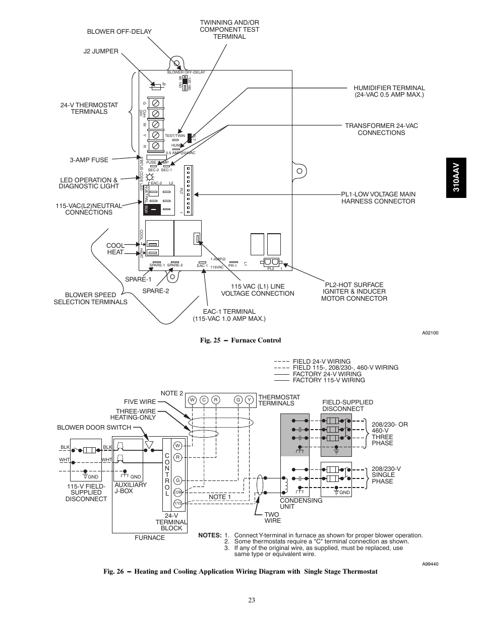 310aa v | Bryant Series E/F 310AAV User Manual | Page 23 / 52