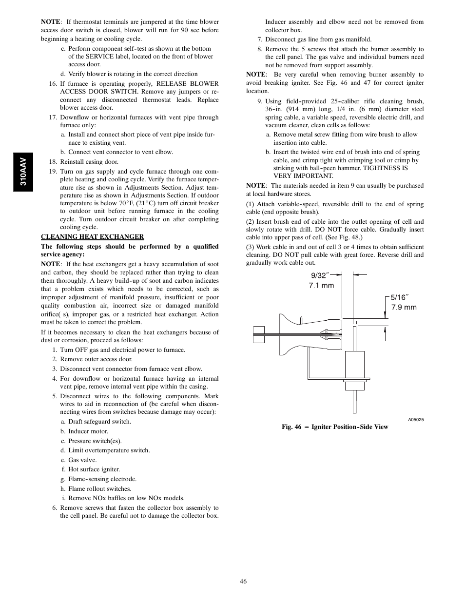 Bryant Series E/F 310AAV User Manual | Page 46 / 52