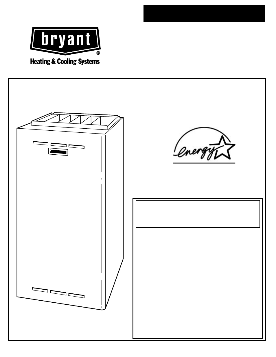 Bryant Condensing Gas 345MAV User Manual | 12 pages