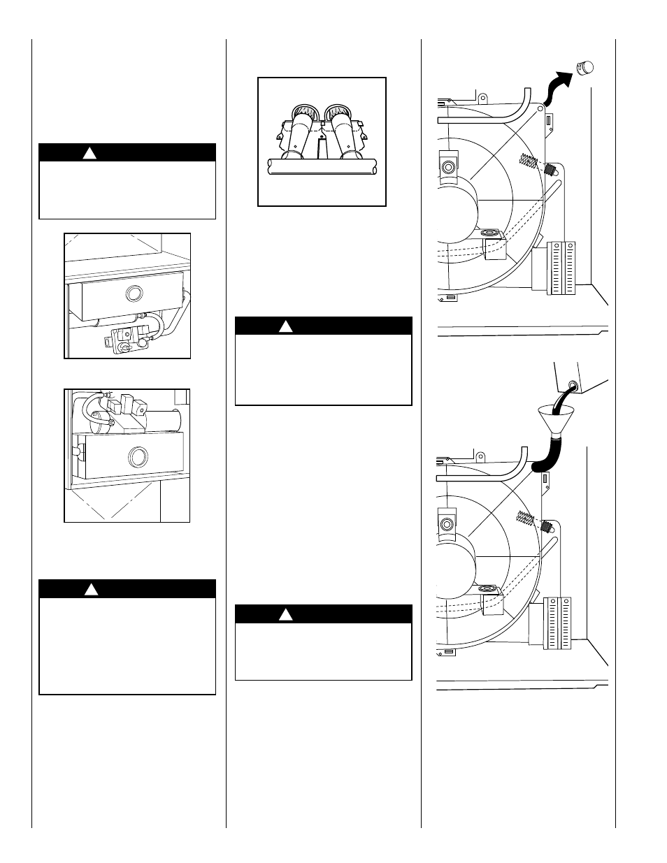 Caution, Danger, Heading south for the winter | Bryant Condensing Gas 345MAV User Manual | Page 8 / 12