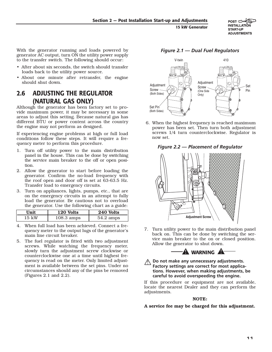 6 adjusting the regulator (natural gas only) | Bryant ASPAX1BBA015 User Manual | Page 13 / 44