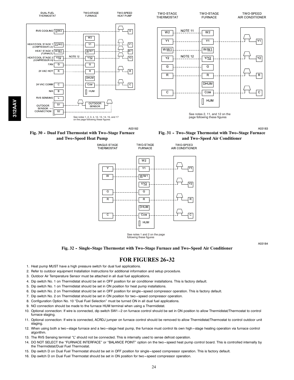 For figures 26, 312aa v | Bryant 312AAV/JAV User Manual | Page 24 / 56