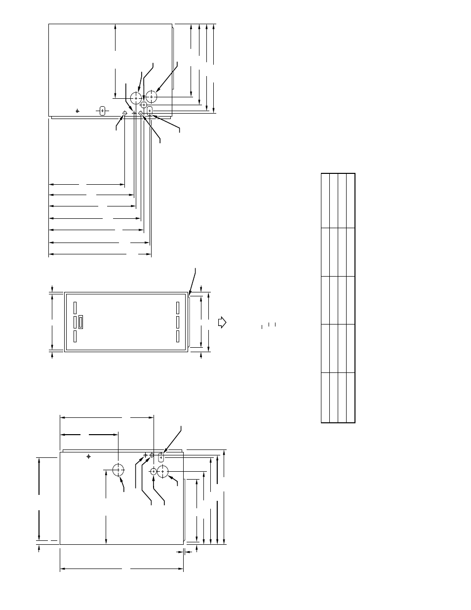 Dimensions (in.) | Bryant Direct-Vent Downflow Condensing Gas for Manufactured Housing 351DAS User Manual | Page 2 / 8