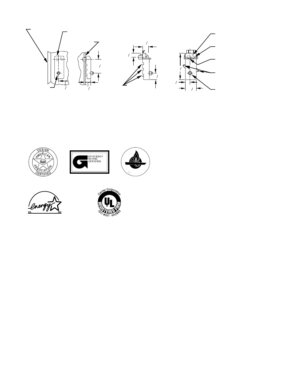 6— condensate trap | Bryant Direct-Vent Downflow Condensing Gas for Manufactured Housing 351DAS User Manual | Page 6 / 8