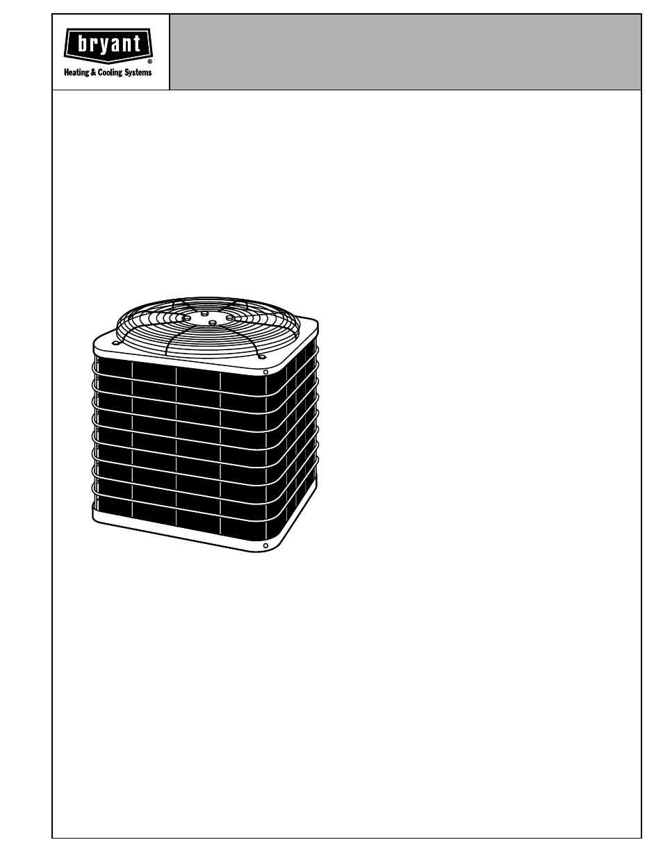 Bryant ELECTRIC AIR CONDITIONER 561C User Manual | 28 pages