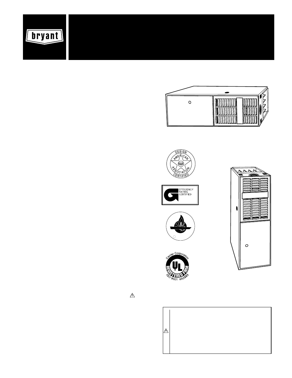 Bryant 333BAV User Manual | 12 pages