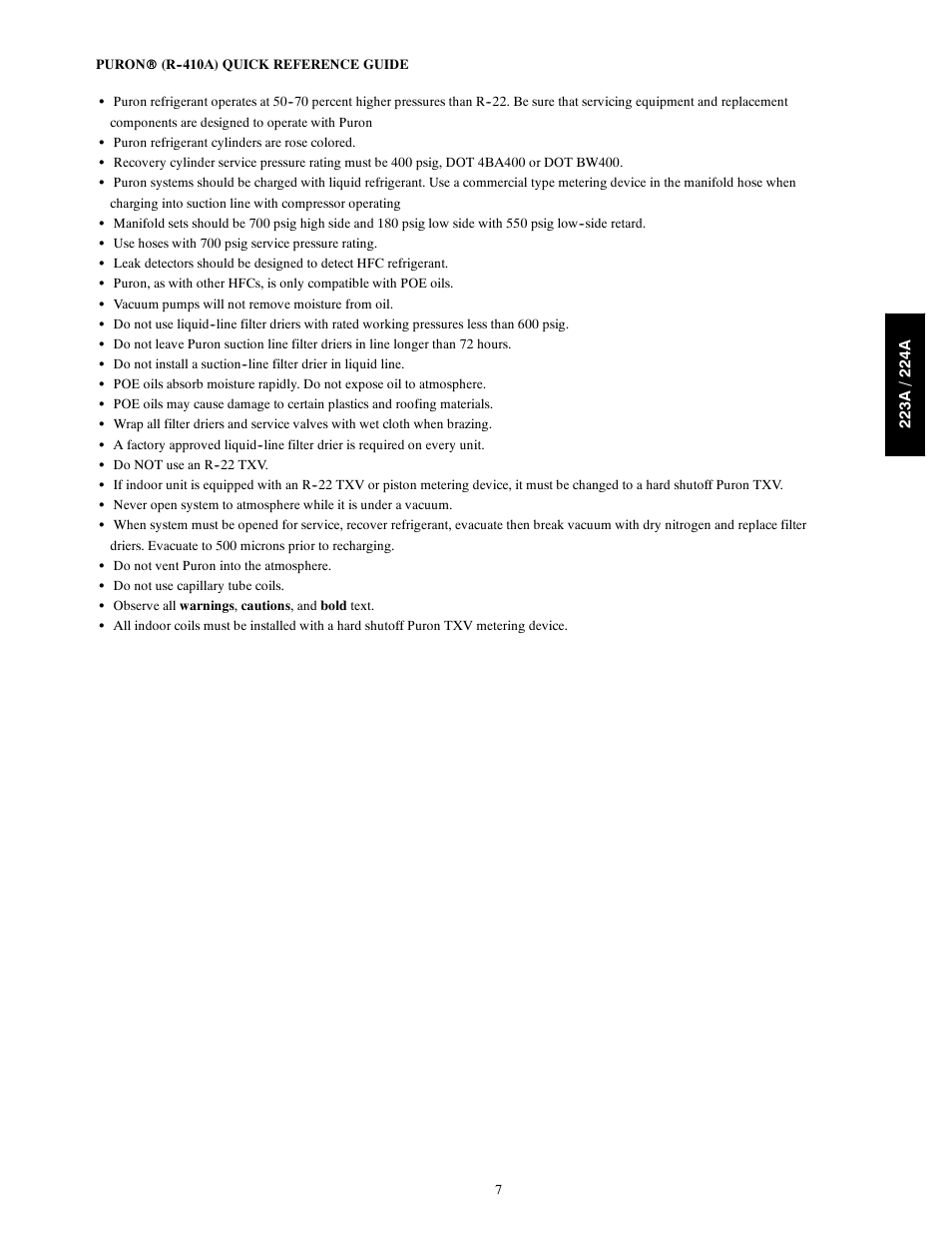 Bryant LEGACY 223A User Manual | Page 7 / 8