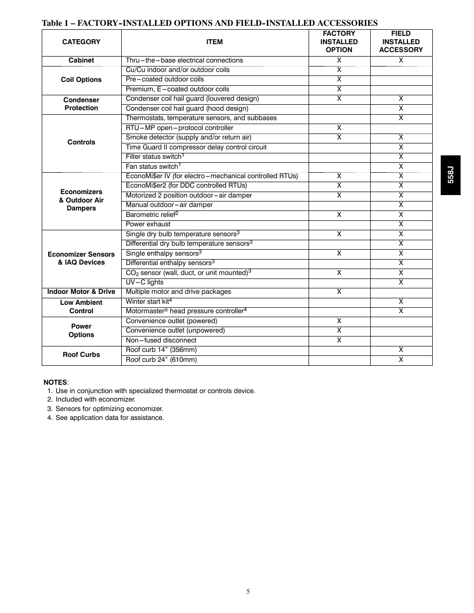 Bryant LEGACY 558J User Manual | Page 5 / 55