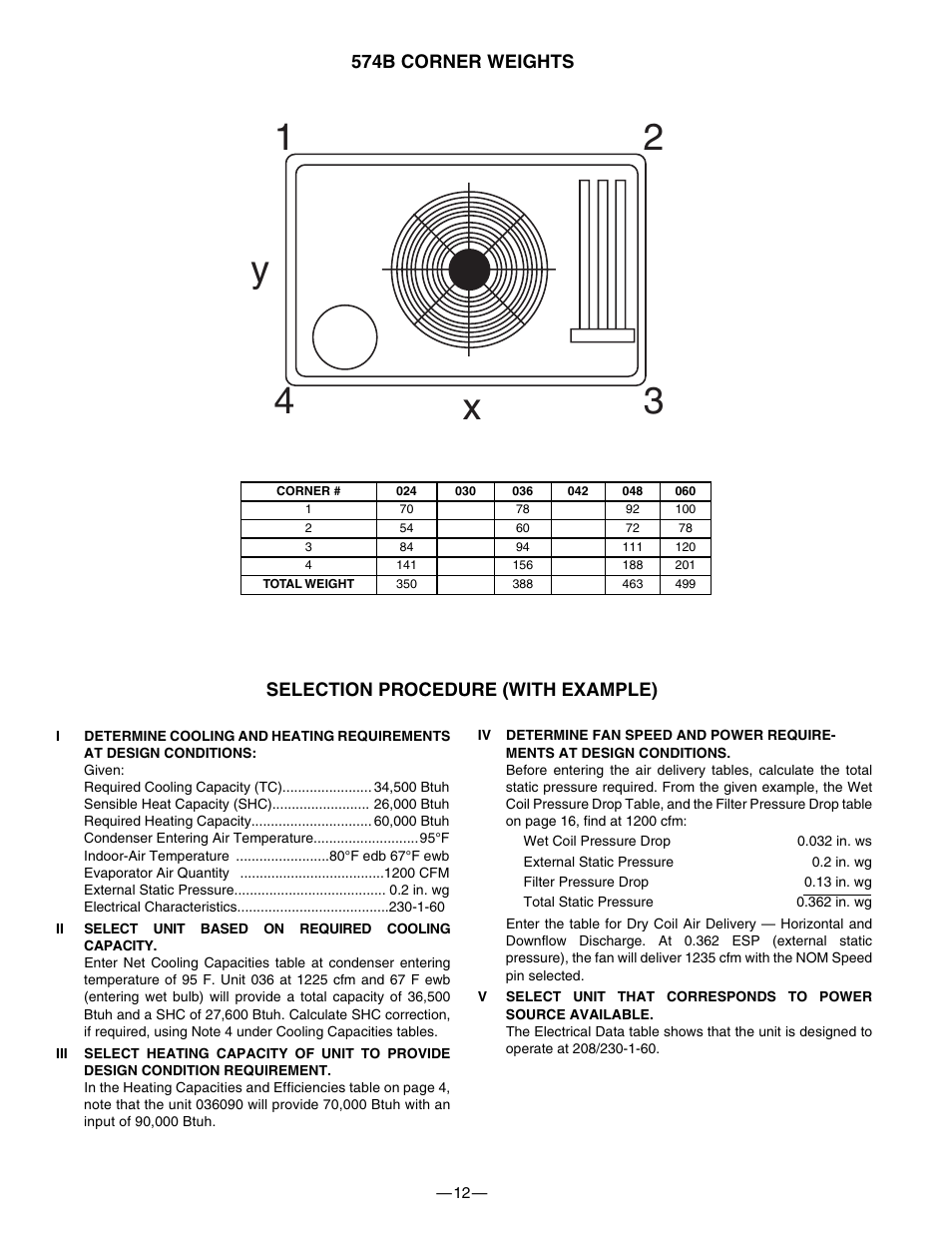 12 4 3 x y | Bryant 574B User Manual | Page 12 / 28