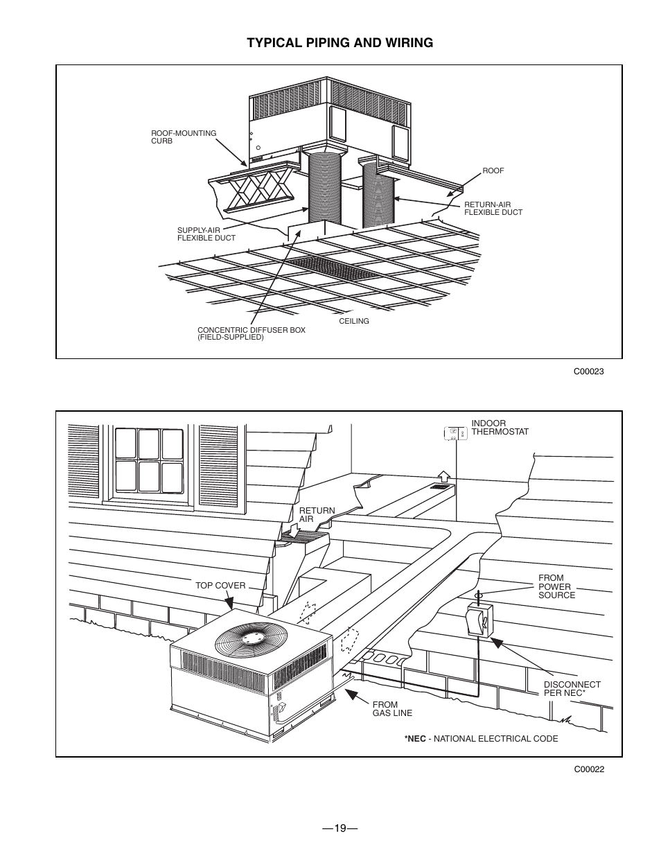 Typical piping and wiring | Bryant 574B User Manual | Page 19 / 28