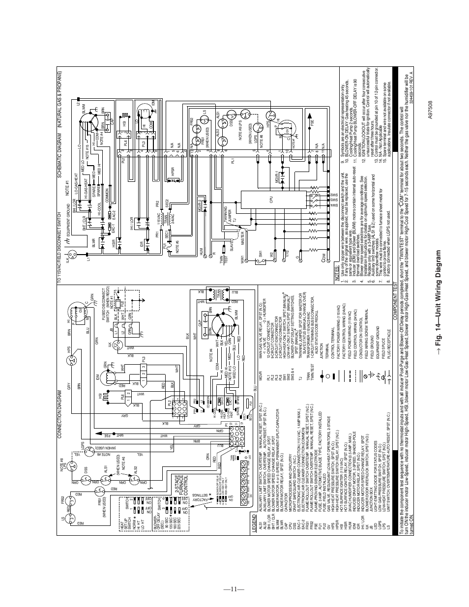 Fig. 14—unit wiring diagram | Bryant GAMA 331JAV User Manual | Page 11 / 24