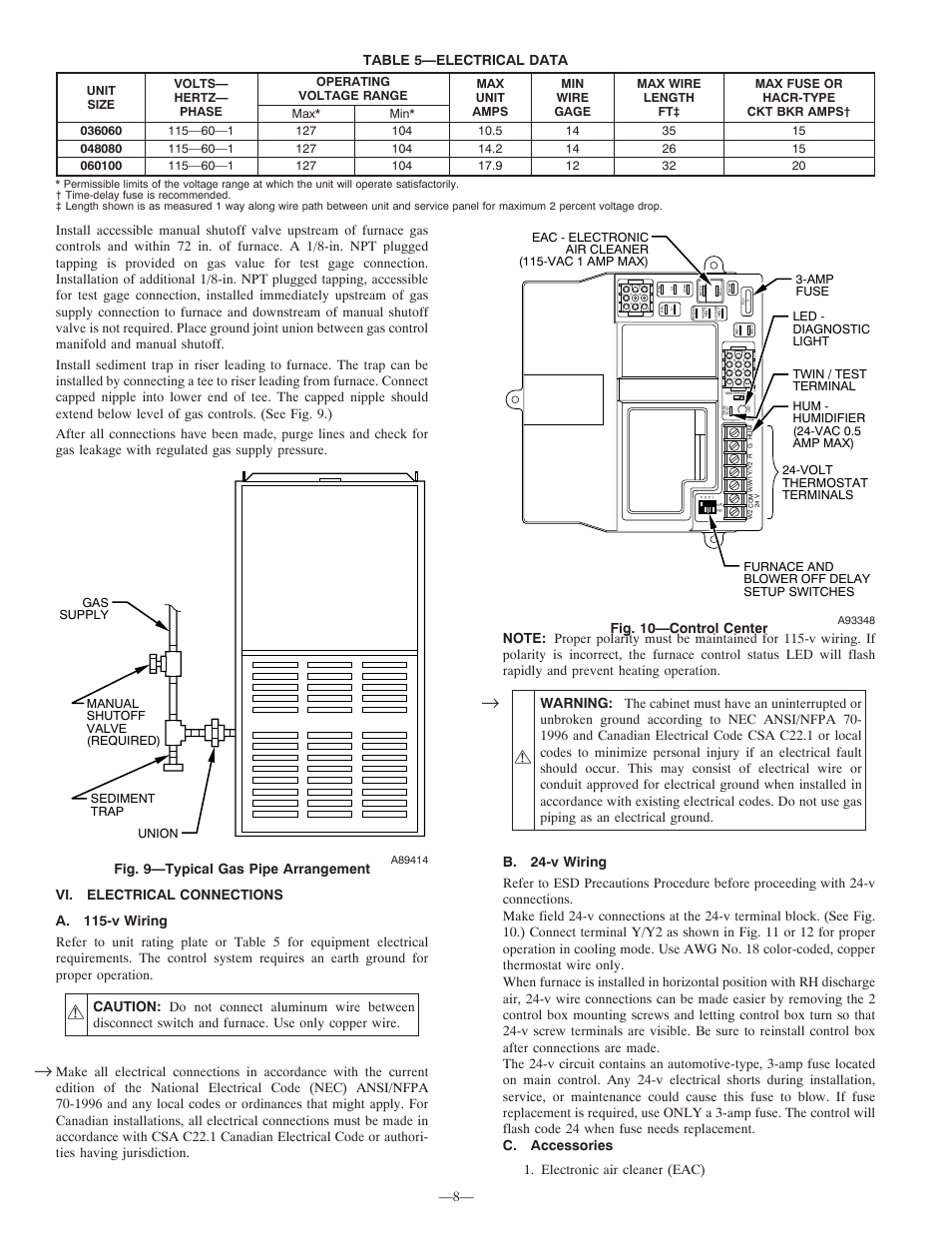 Bryant GAMA 331JAV User Manual | Page 8 / 24