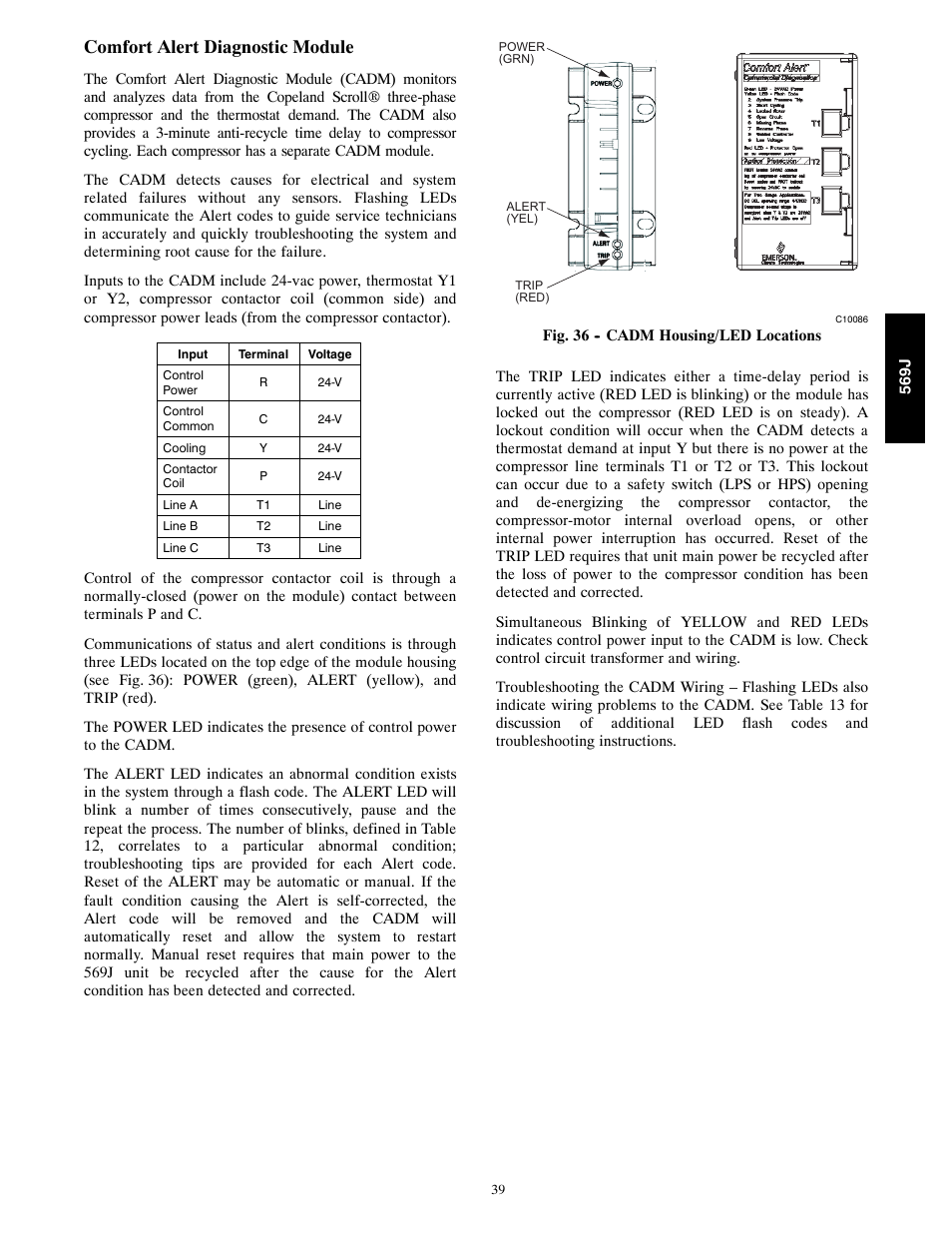 Comfort alert diagnostic module | Bryant 569J User Manual | Page 39 / 56