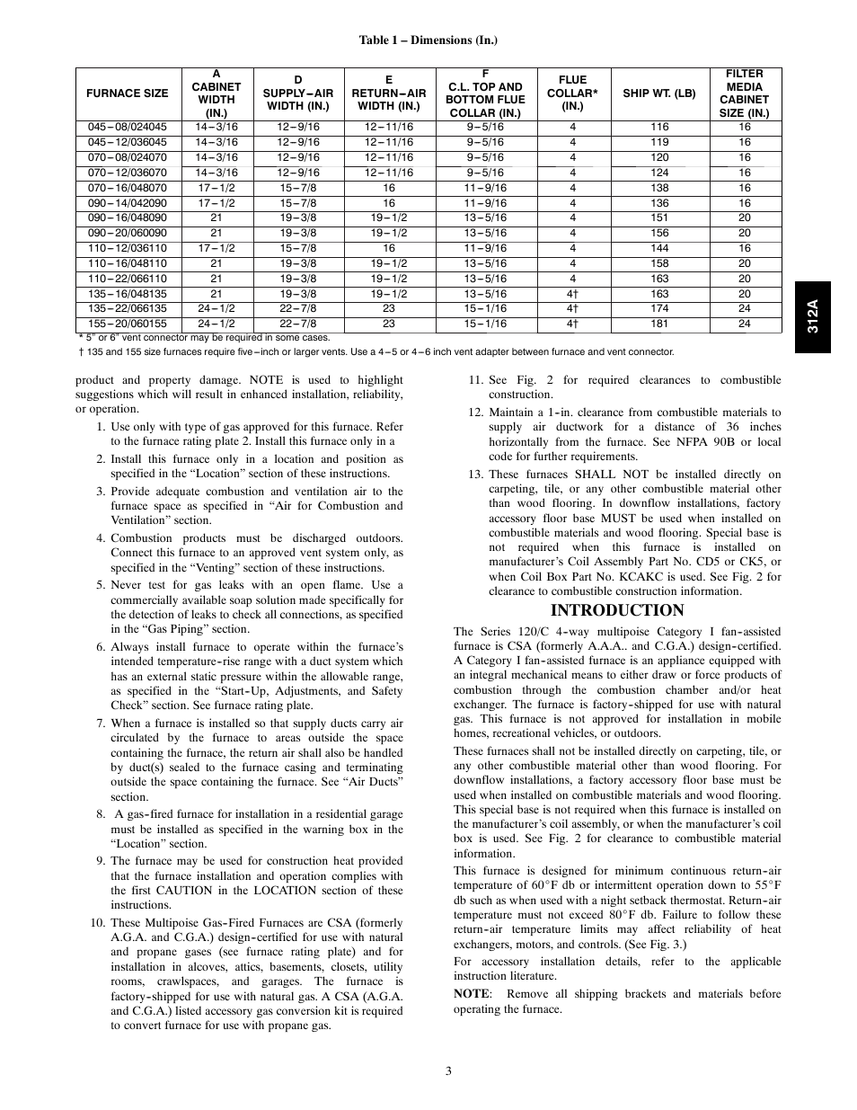 Introduction | Bryant 2-stage Deluxe Induced-Combustion 4-way Multipurpose 120 User Manual | Page 3 / 58