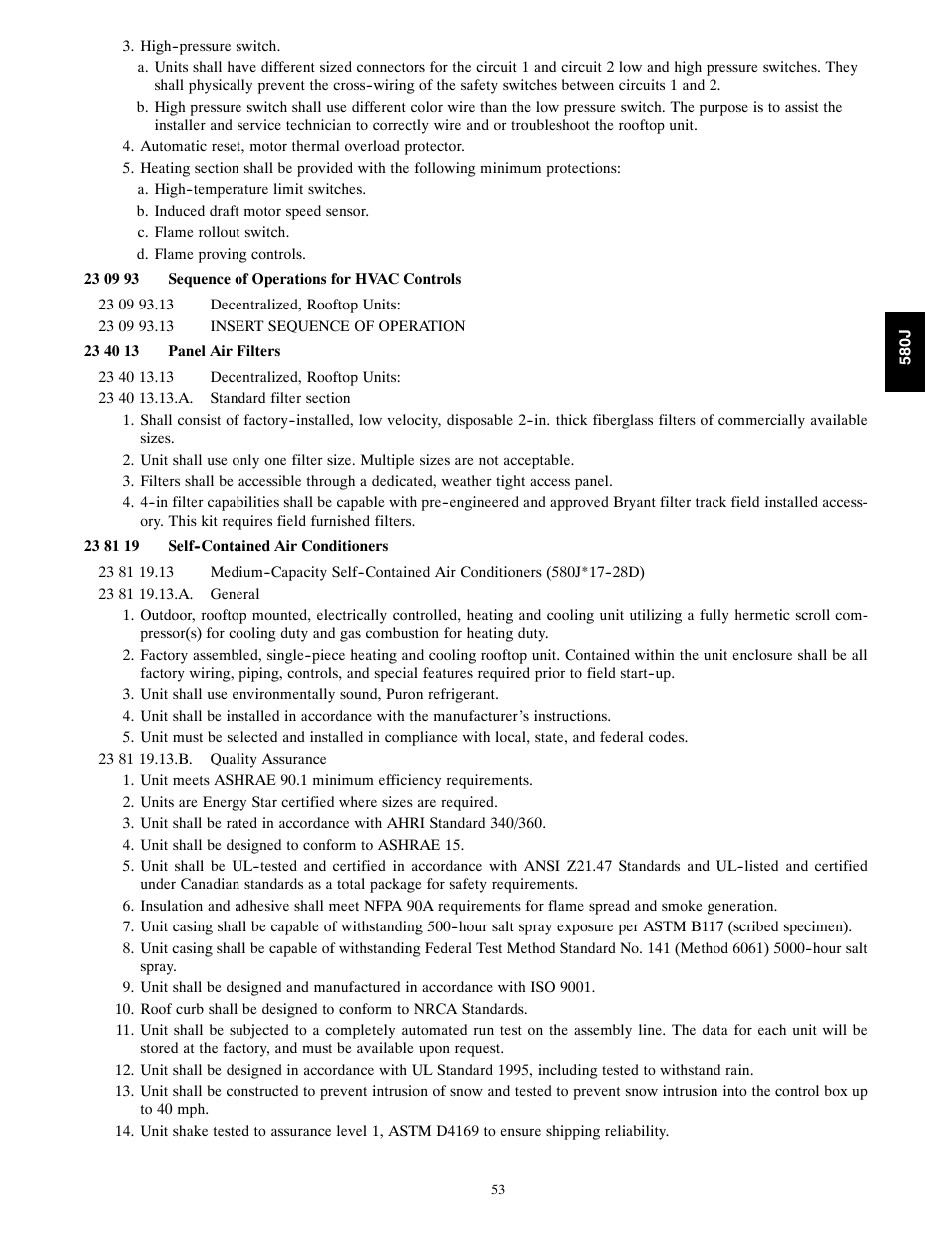 Bryant LEGACY 580J User Manual | Page 53 / 60