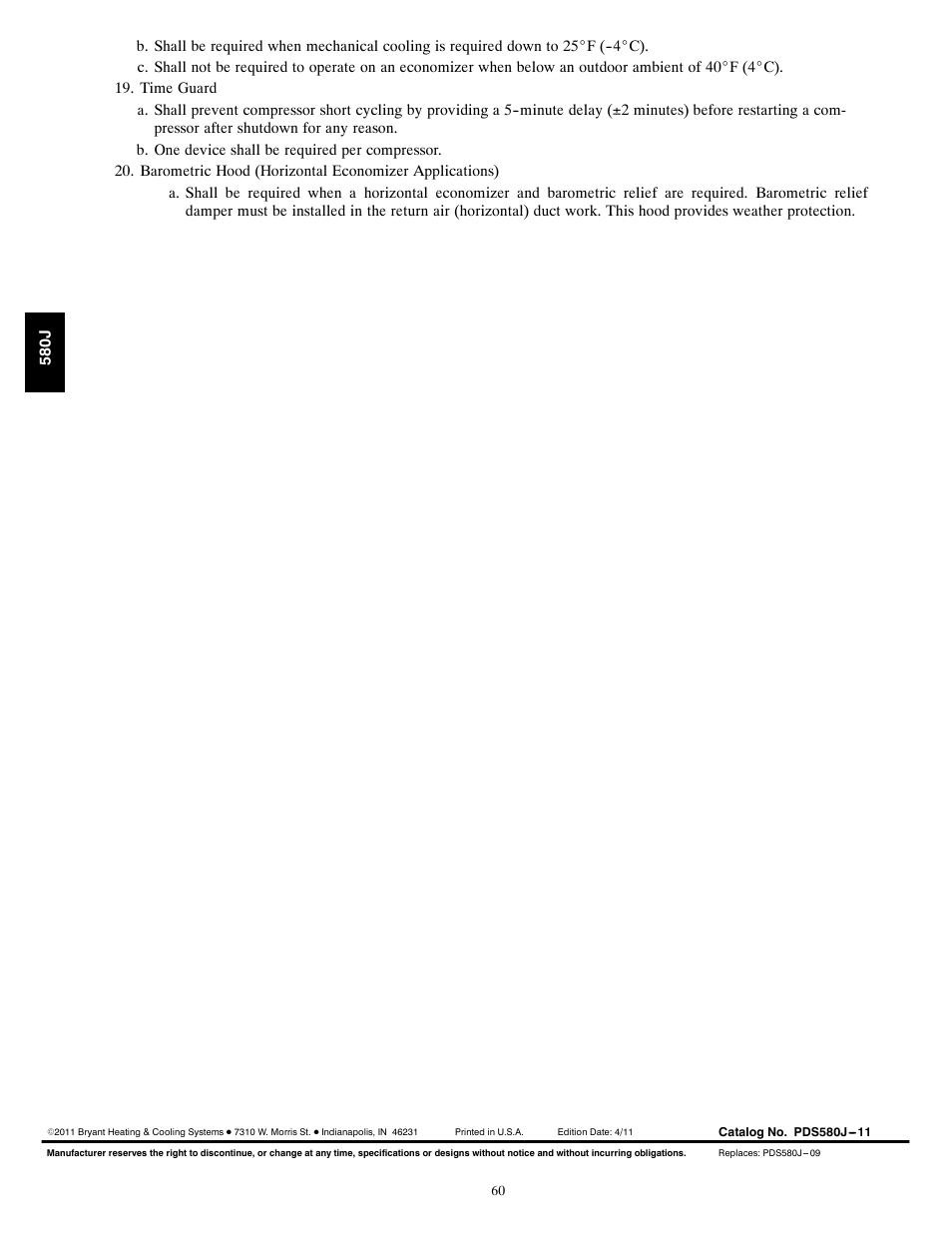 Bryant LEGACY 580J User Manual | Page 60 / 60