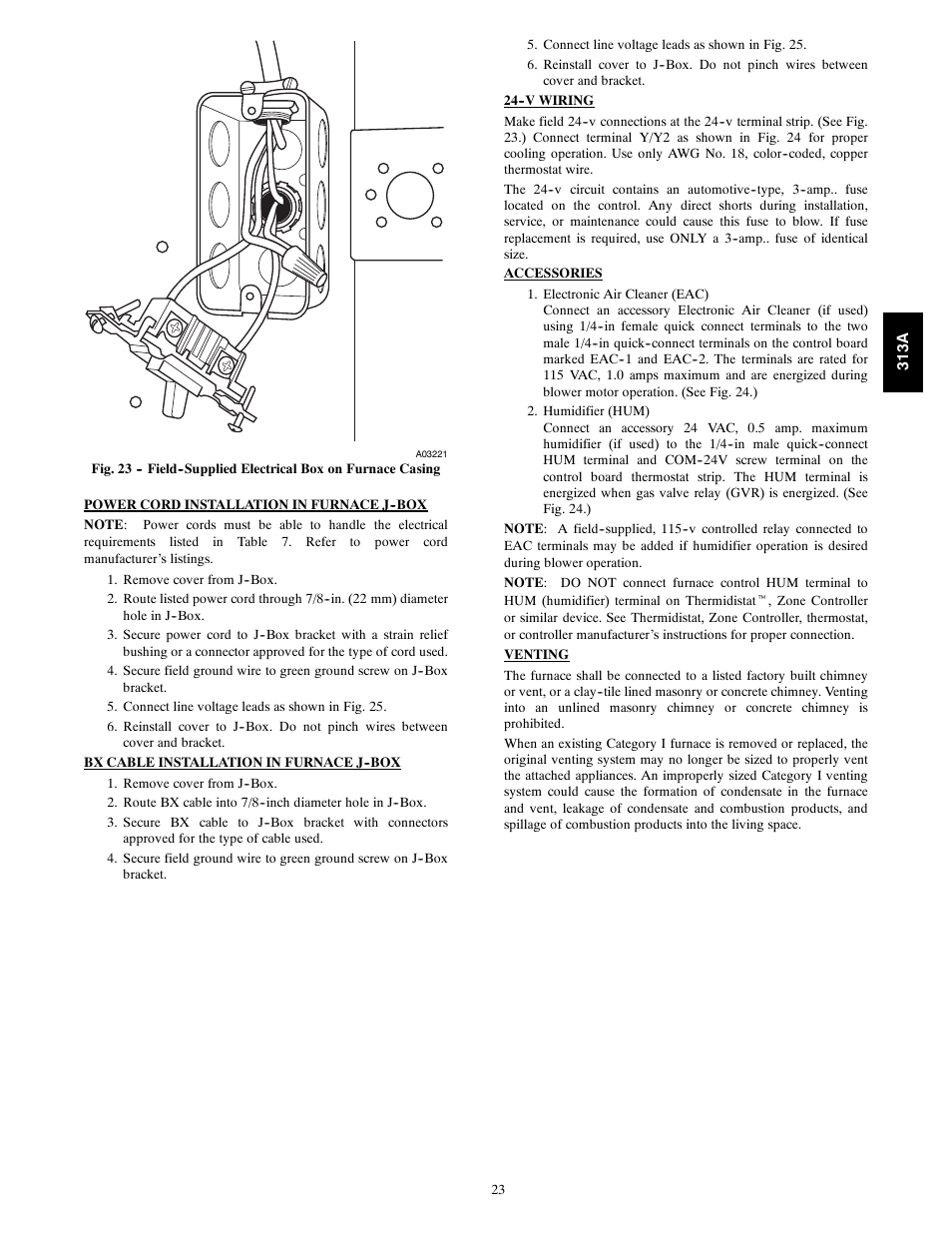 Bryant 313AAV User Manual | Page 23 / 54