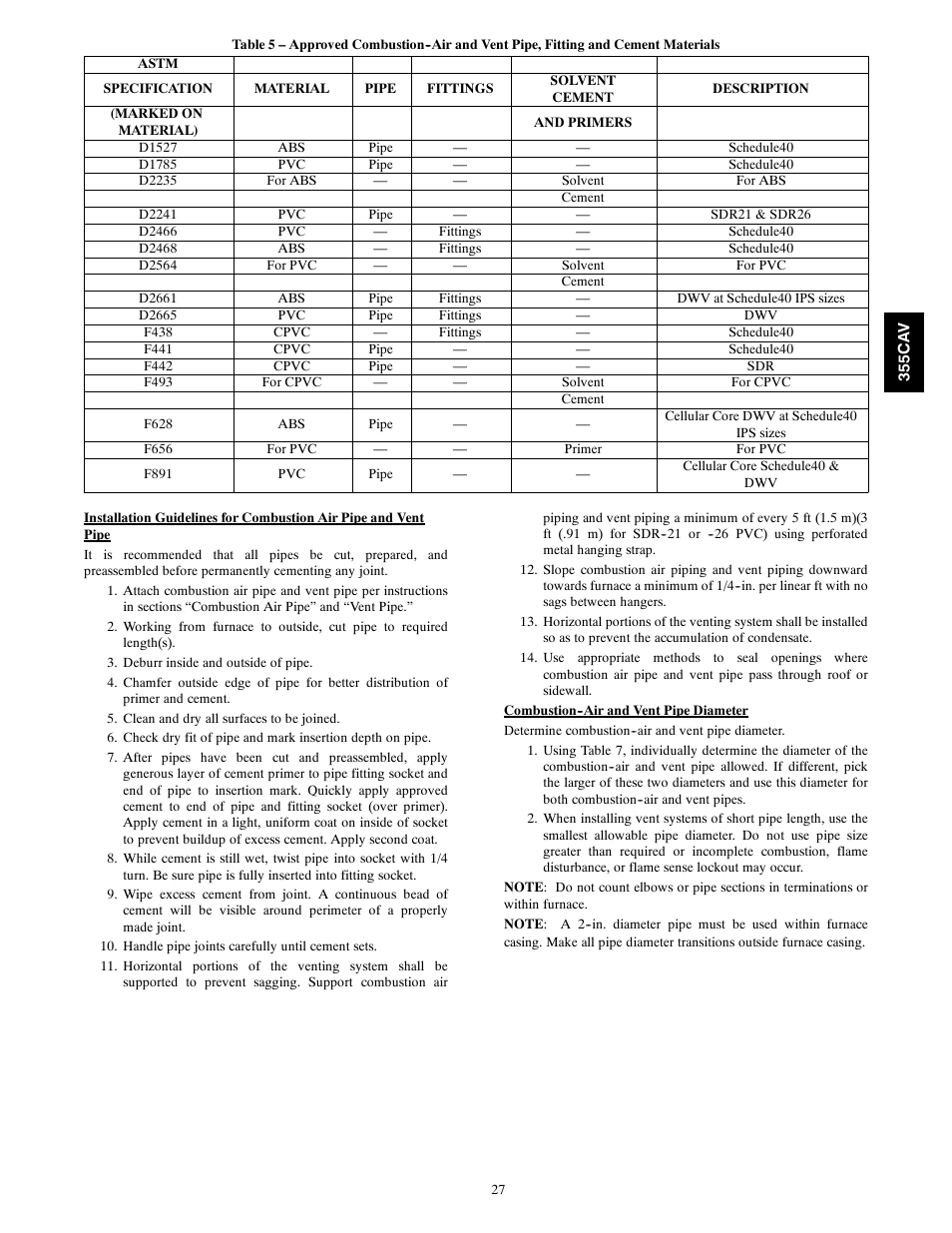 Bryant Condensing Gas 355CAV User Manual | Page 27 / 60