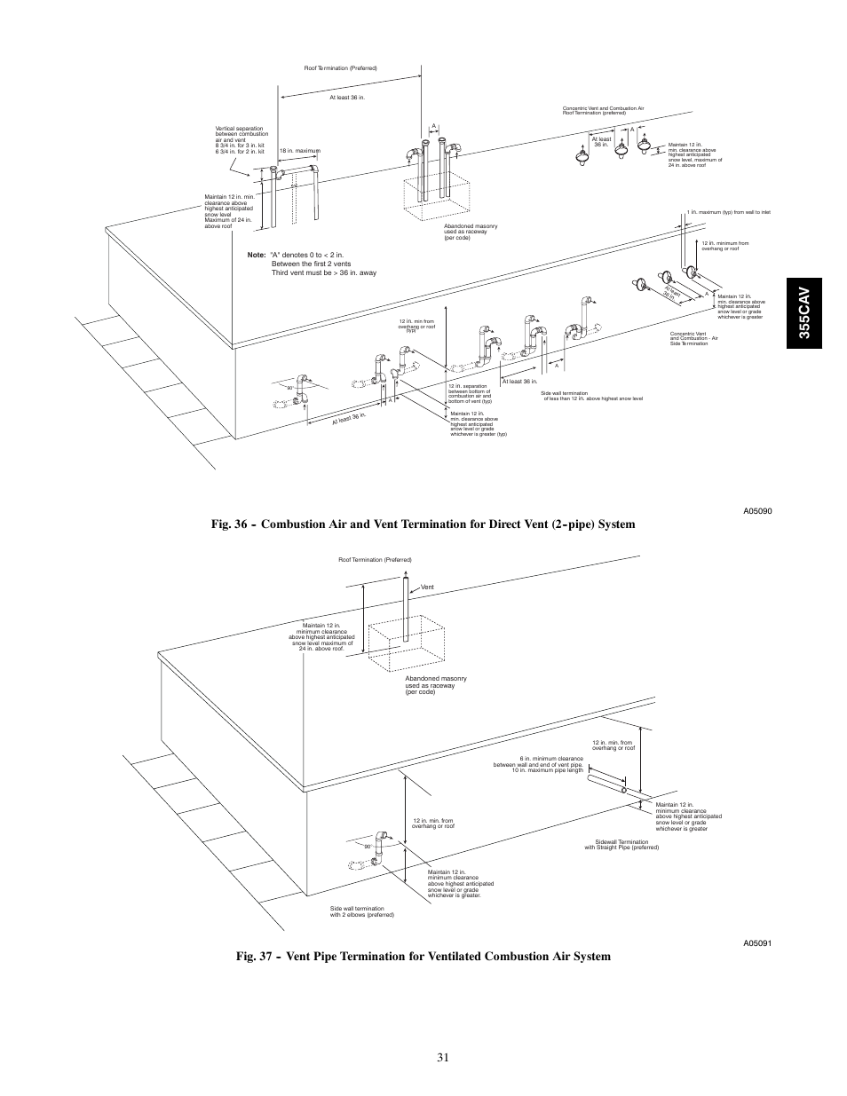 355c a v | Bryant Condensing Gas 355CAV User Manual | Page 31 / 60