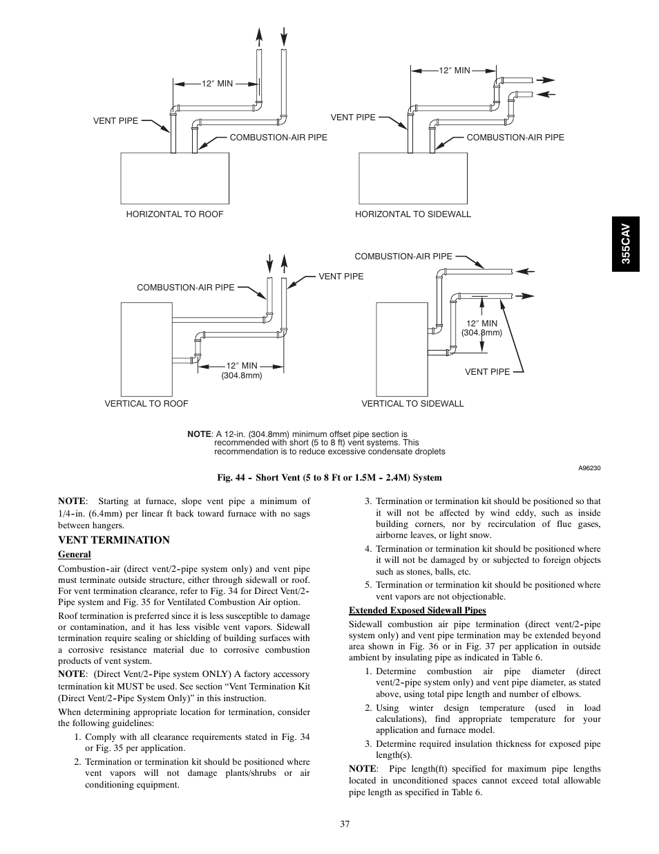 Bryant Condensing Gas 355CAV User Manual | Page 37 / 60