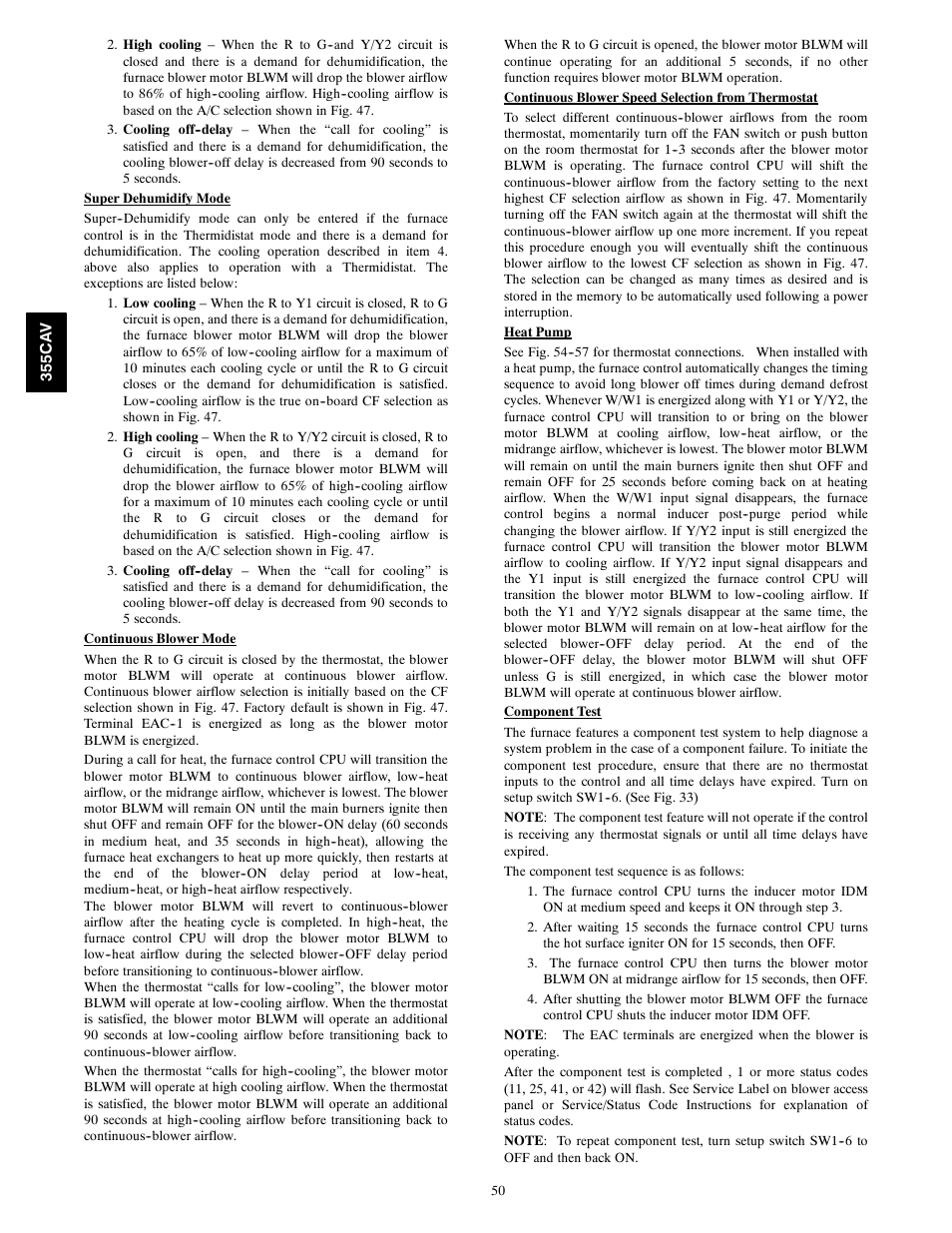 Bryant Condensing Gas 355CAV User Manual | Page 50 / 60