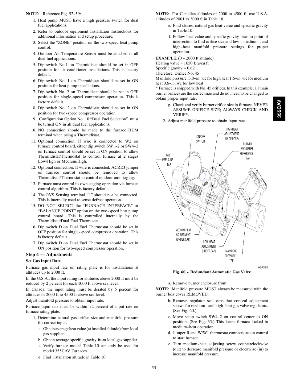 Bryant Condensing Gas 355CAV User Manual | Page 53 / 60