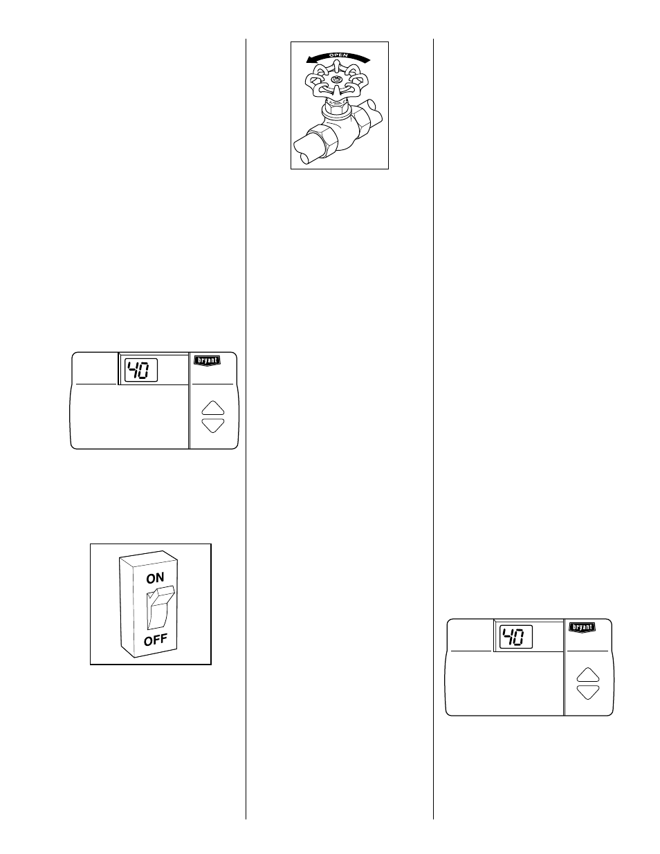Steps for starting your furnace, Shutting down your furnace | Bryant 367RAN User Manual | Page 5 / 8