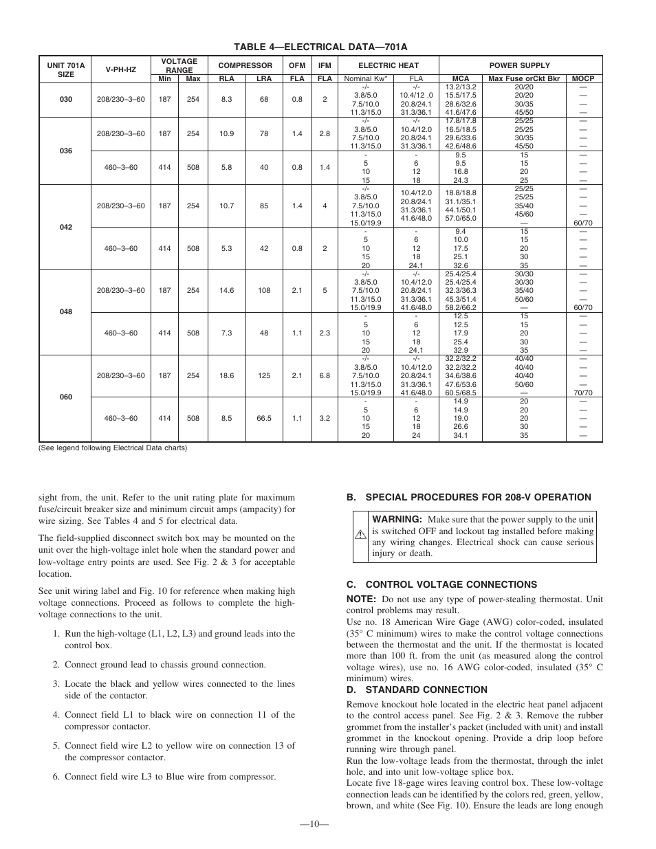 Bryant 701A User Manual | Page 10 / 24