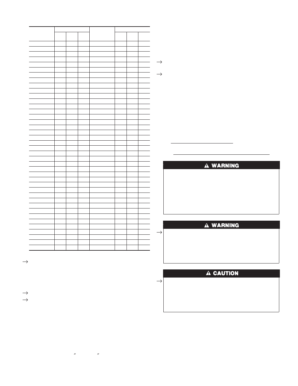 Table 10–gas rate (cu ft/hr) | Bryant Induced-Combustion 4-Way Multipoise 310AAV User Manual | Page 36 / 49