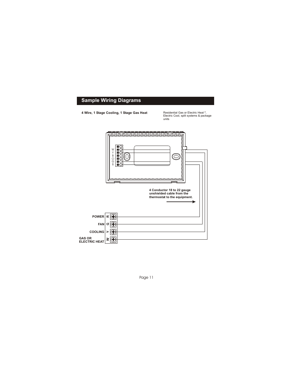 Sample wiring diagrams | Bryant TSTATBBNQ001 User Manual | Page 12 / 24