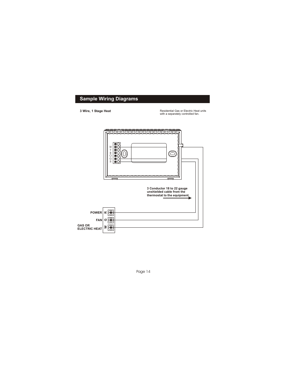 Sample wiring diagrams | Bryant TSTATBBNQ001 User Manual | Page 15 / 24