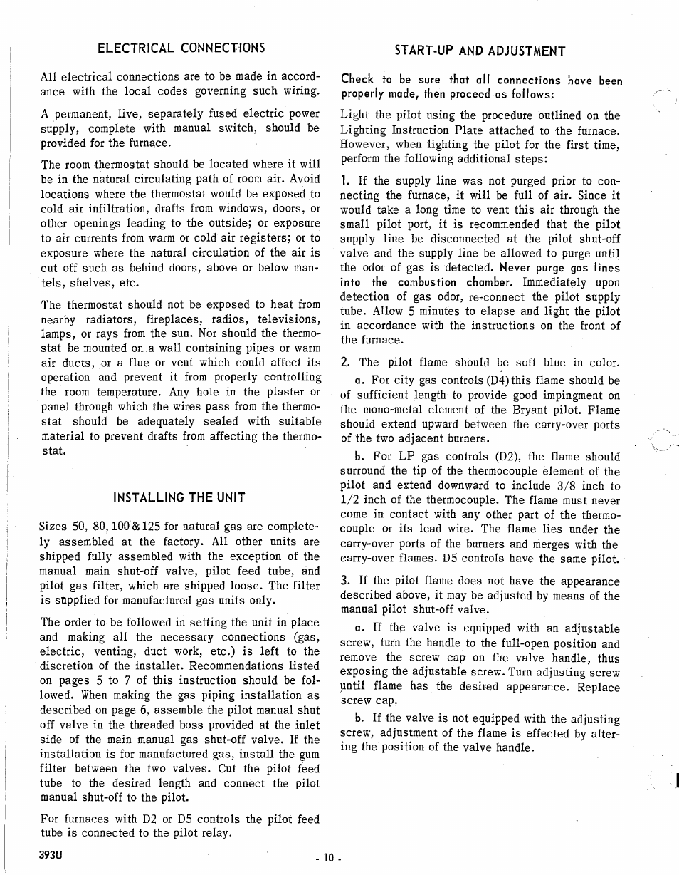 Bryant Gas Air 393U User Manual | Page 10 / 15
