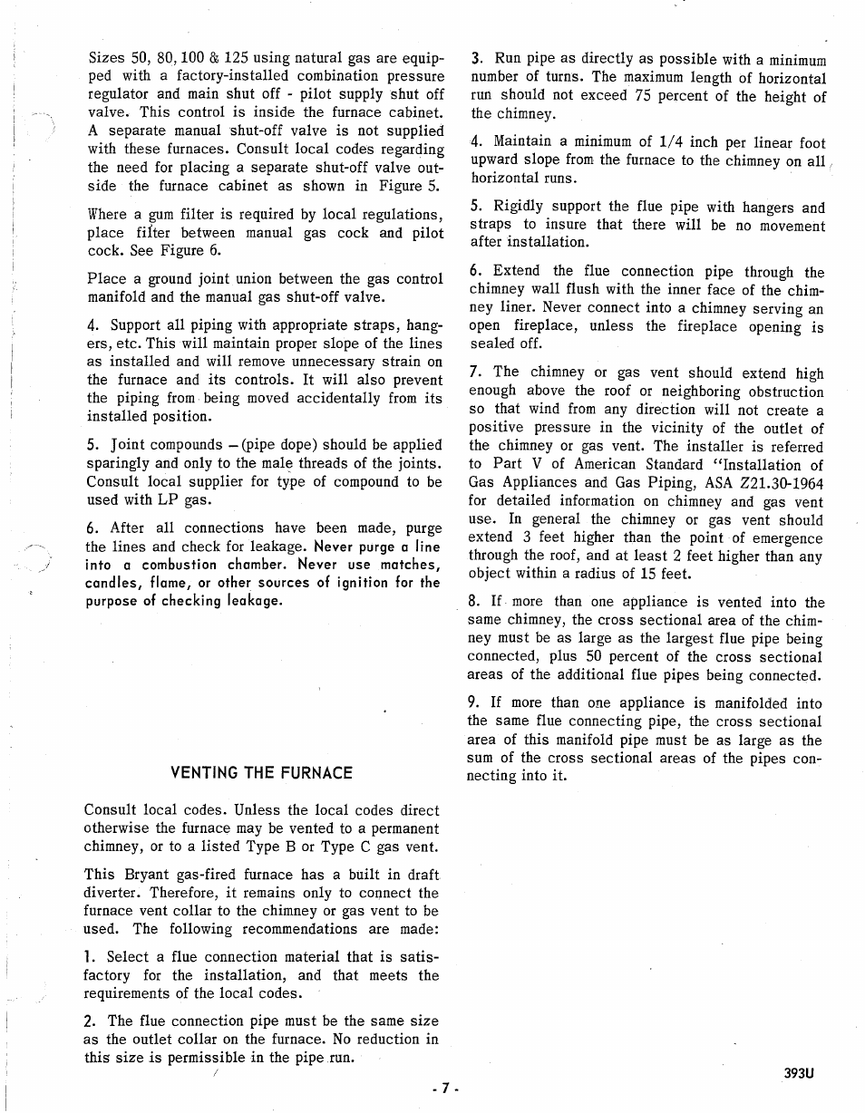 Bryant Gas Air 393U User Manual | Page 7 / 15