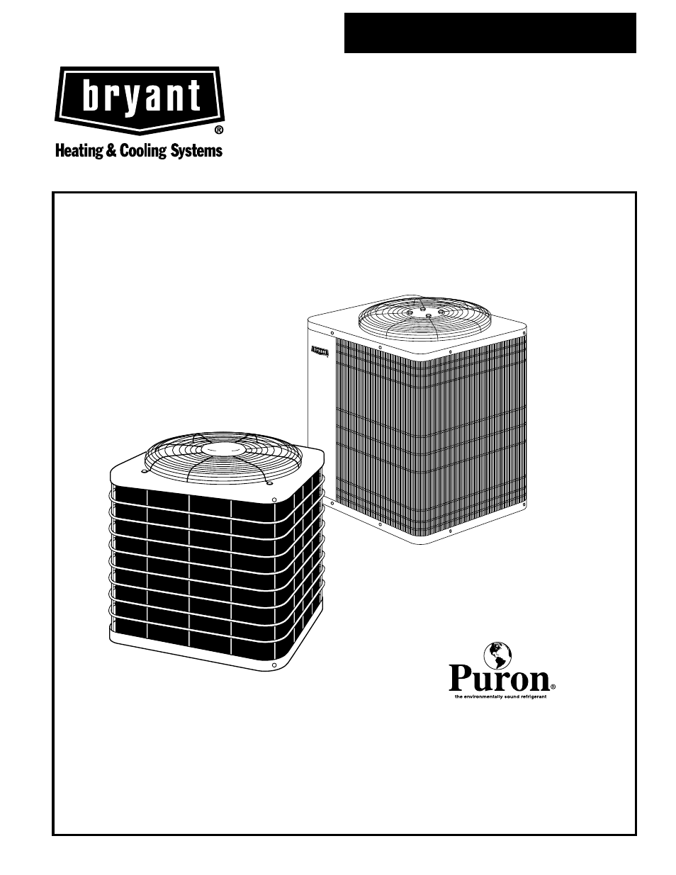 Bryant CENTRAL AIR CONDITIONER with PURON REFRIGERANT User Manual | 8 pages