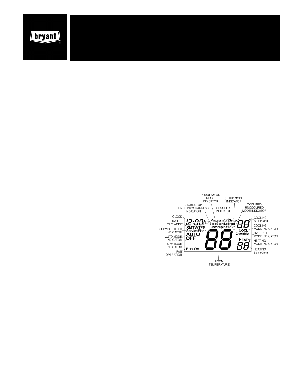 Bryant P/N TSTATBBP220-01 User Manual | 8 pages