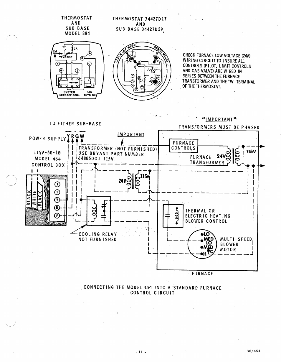 Bryant GAS-FIRED 454 User Manual | Page 11 / 11