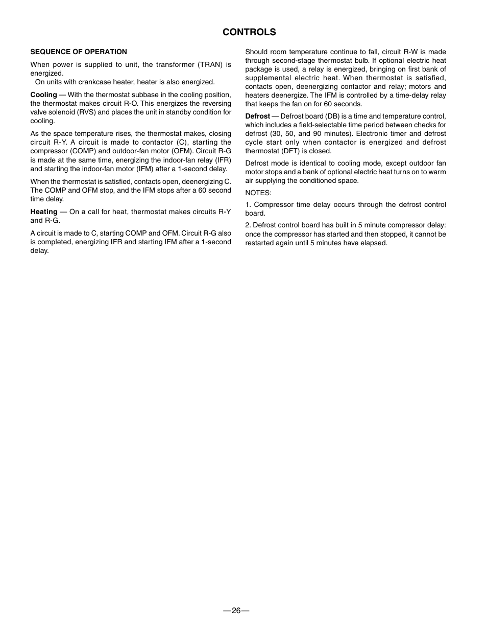 Controls | Bryant 602A User Manual | Page 26 / 28