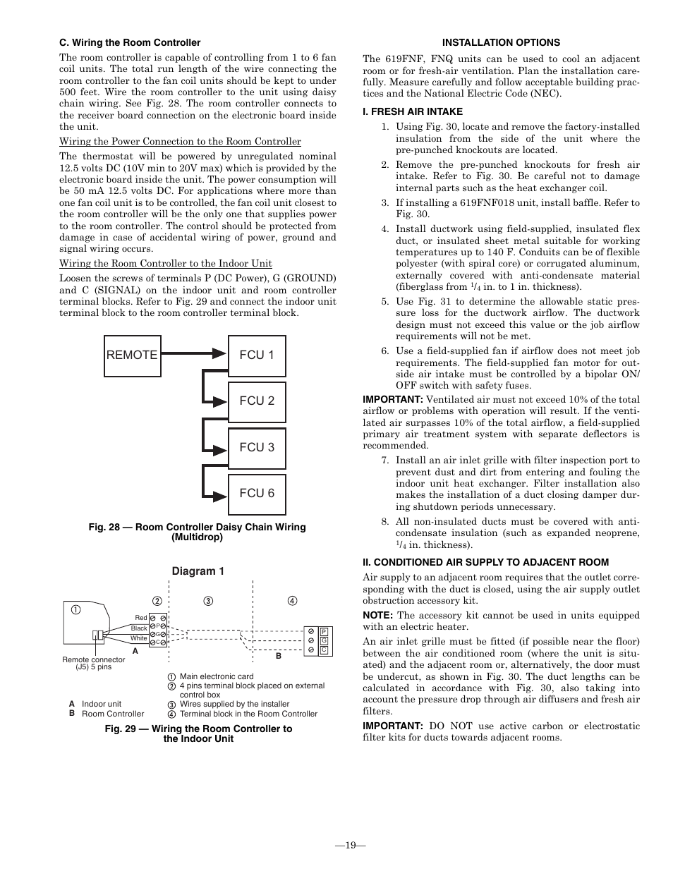 Remote fcu 6 fcu 3 fcu 2 fcu 1 | Bryant 619FNQ User Manual | Page 19 / 24